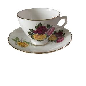 Imperial tea cup and saucer, bone China, made in England.